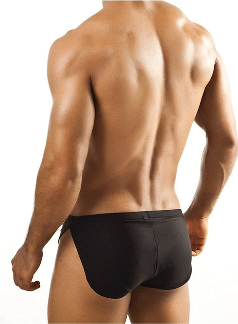 White and Black Duo Sexy Runner Hot Pants Brief Underwear, Breathable TWO PACK
